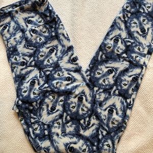 OS LuLaRoe Leggings Wolves